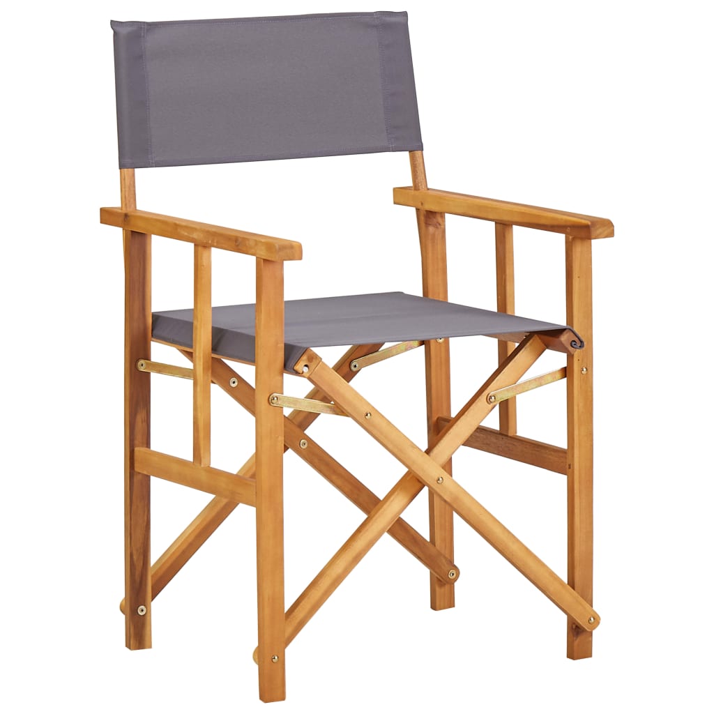 Director's Chairs 2 Pcs Solid Acacia Wood