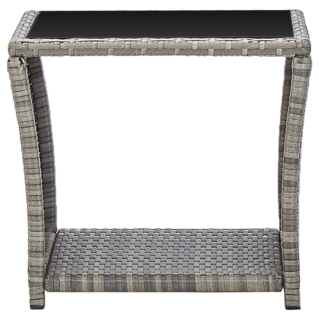Coffee Table 45X45X40 Cm Poly Rattan And