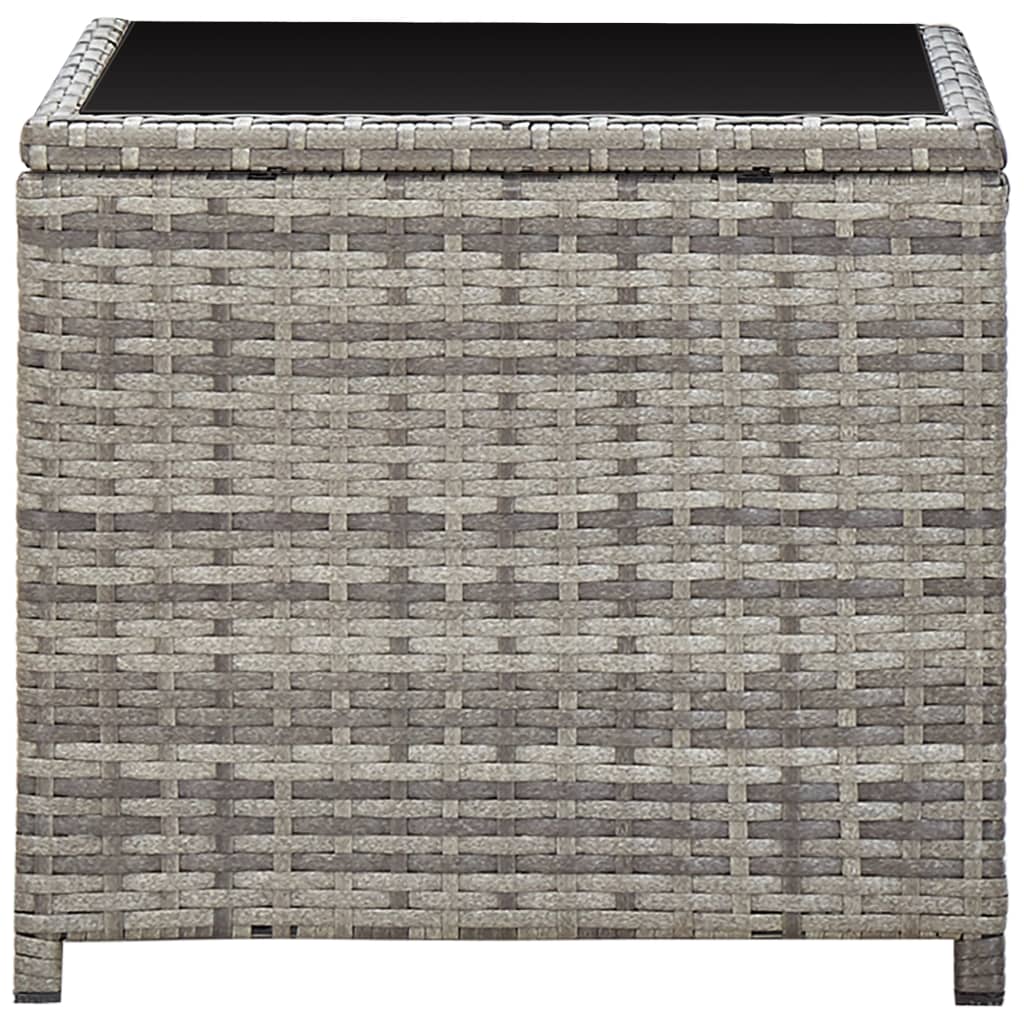 Coffee Table 45X45X40 Cm Poly Rattan And