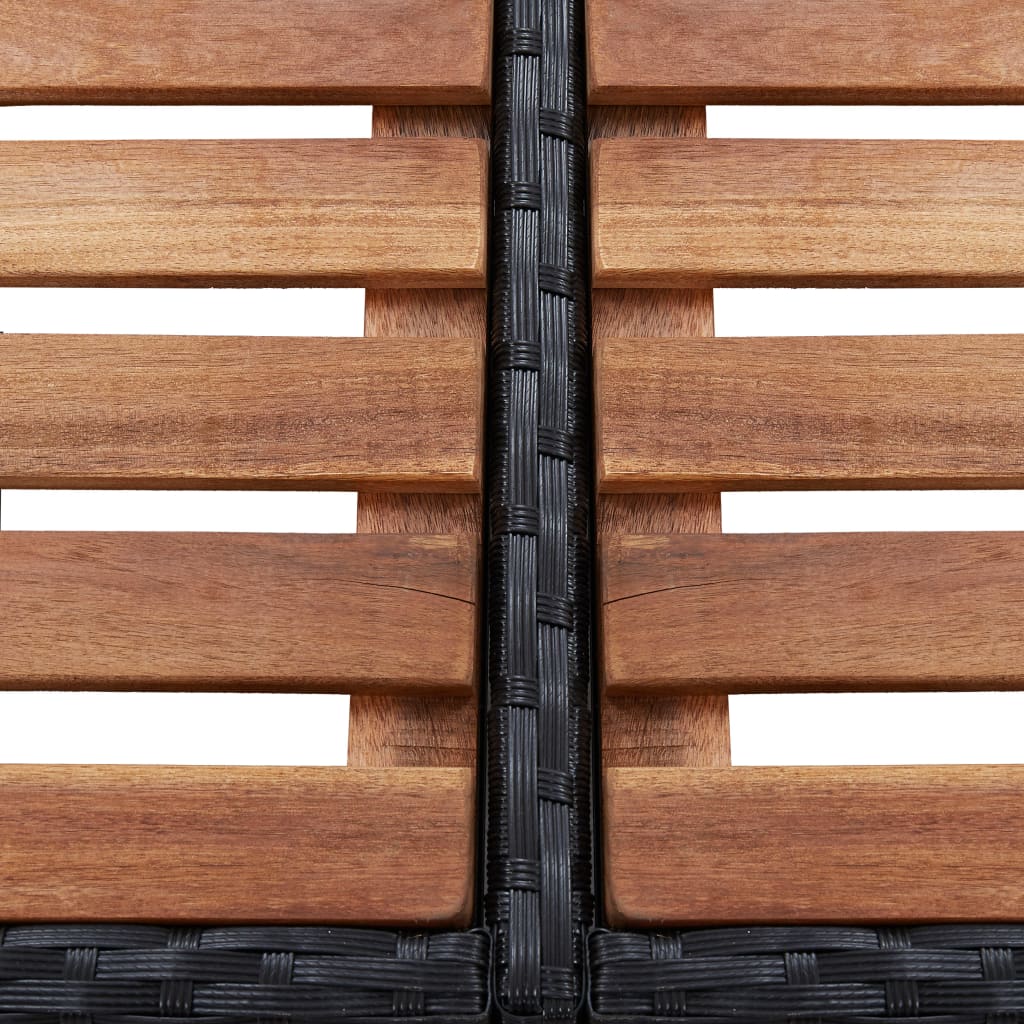 Square Spa Surround 268 X 268 X 55 Cm Poly Rattan