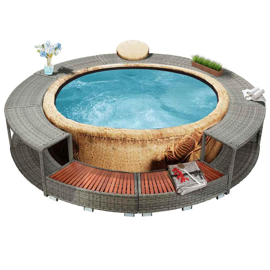 Hot Tub Surround Poly Rattan