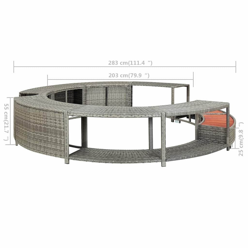 Hot Tub Surround Poly Rattan