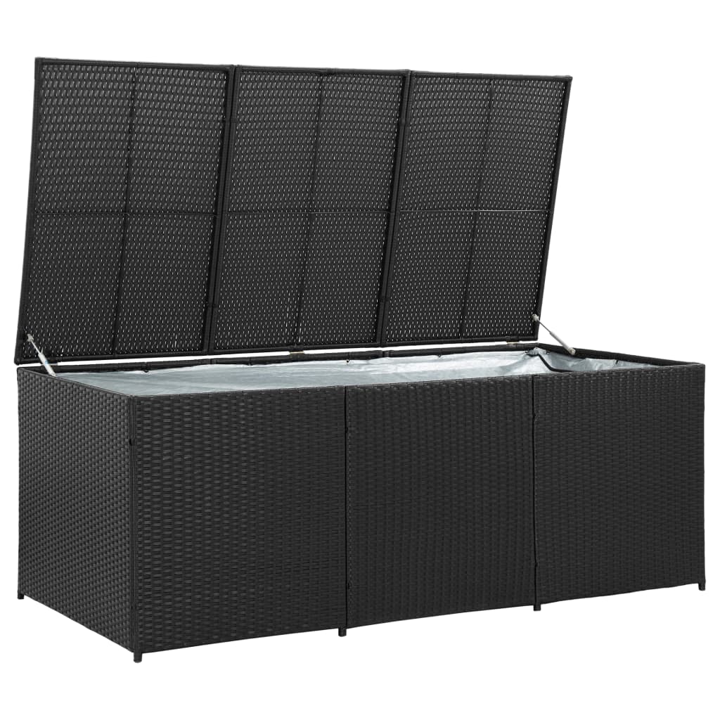 Garden Storage Box Poly Rattan