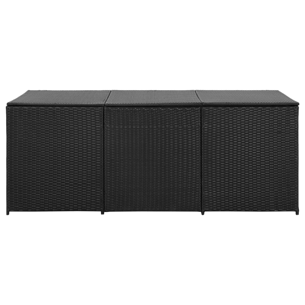 Garden Storage Box Poly Rattan