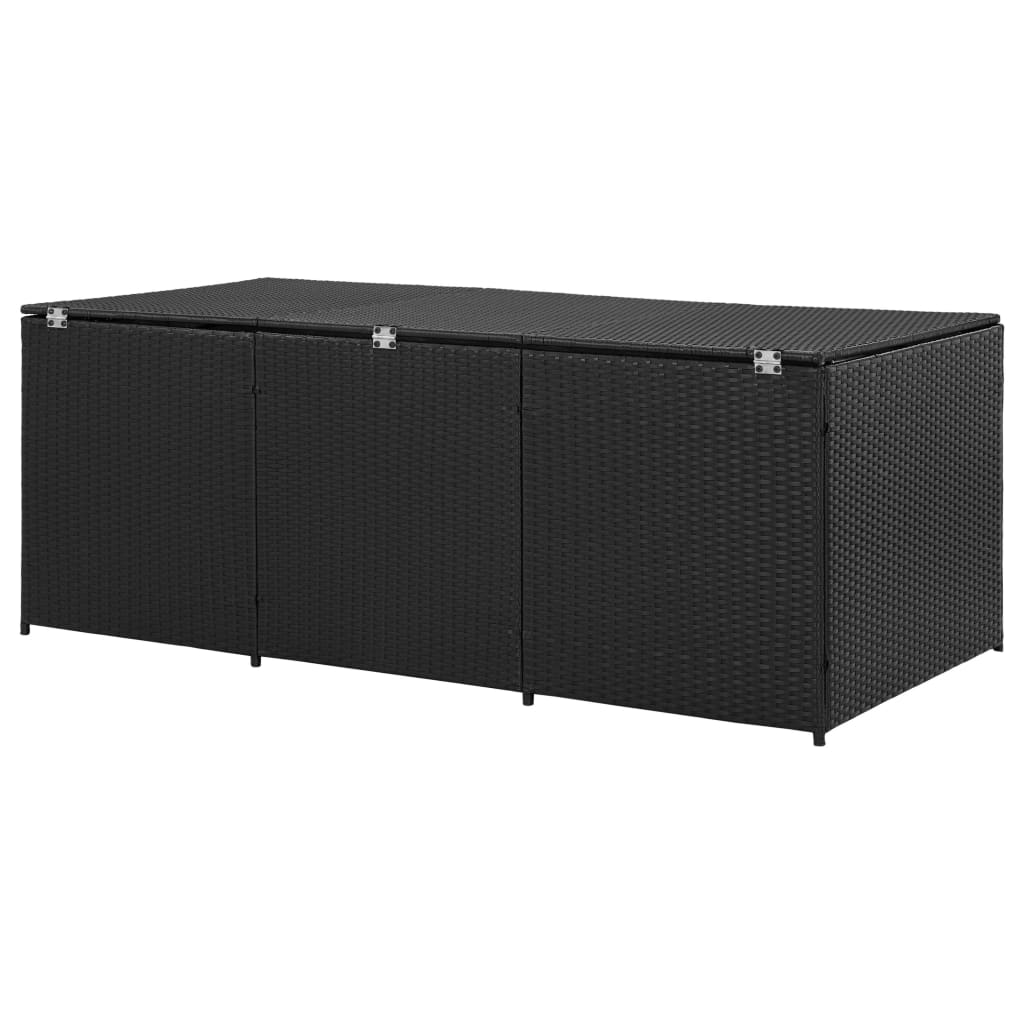 Garden Storage Box Poly Rattan