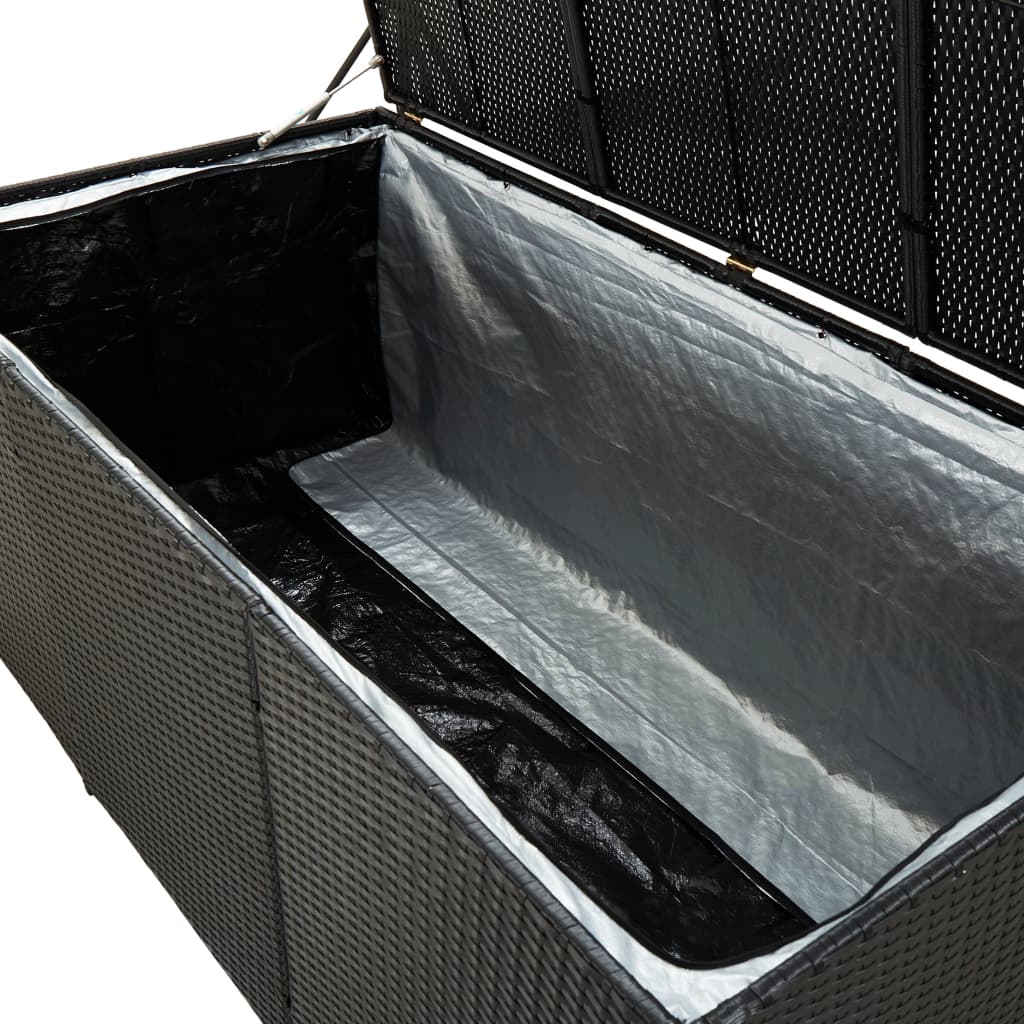 Garden Storage Box Poly Rattan