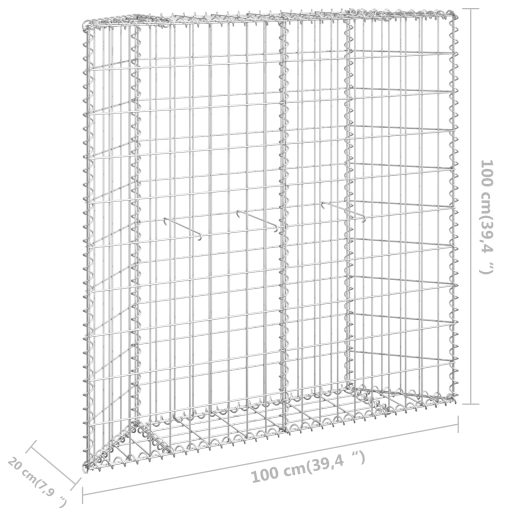 Trapezium Gabion Raised Bed Galvanised Steel