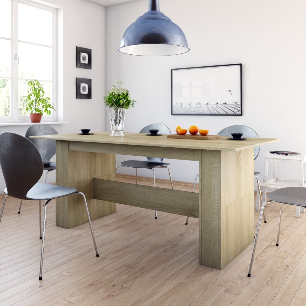 Dining Table 180X90X76 Cm Engineered Wood