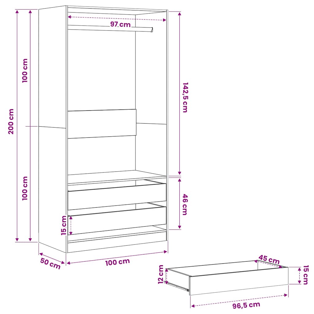 Wardrobe Wardrobe Engineered Wood