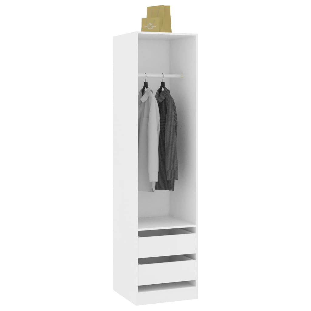 Wardrobe With Drawers Engineered Wood