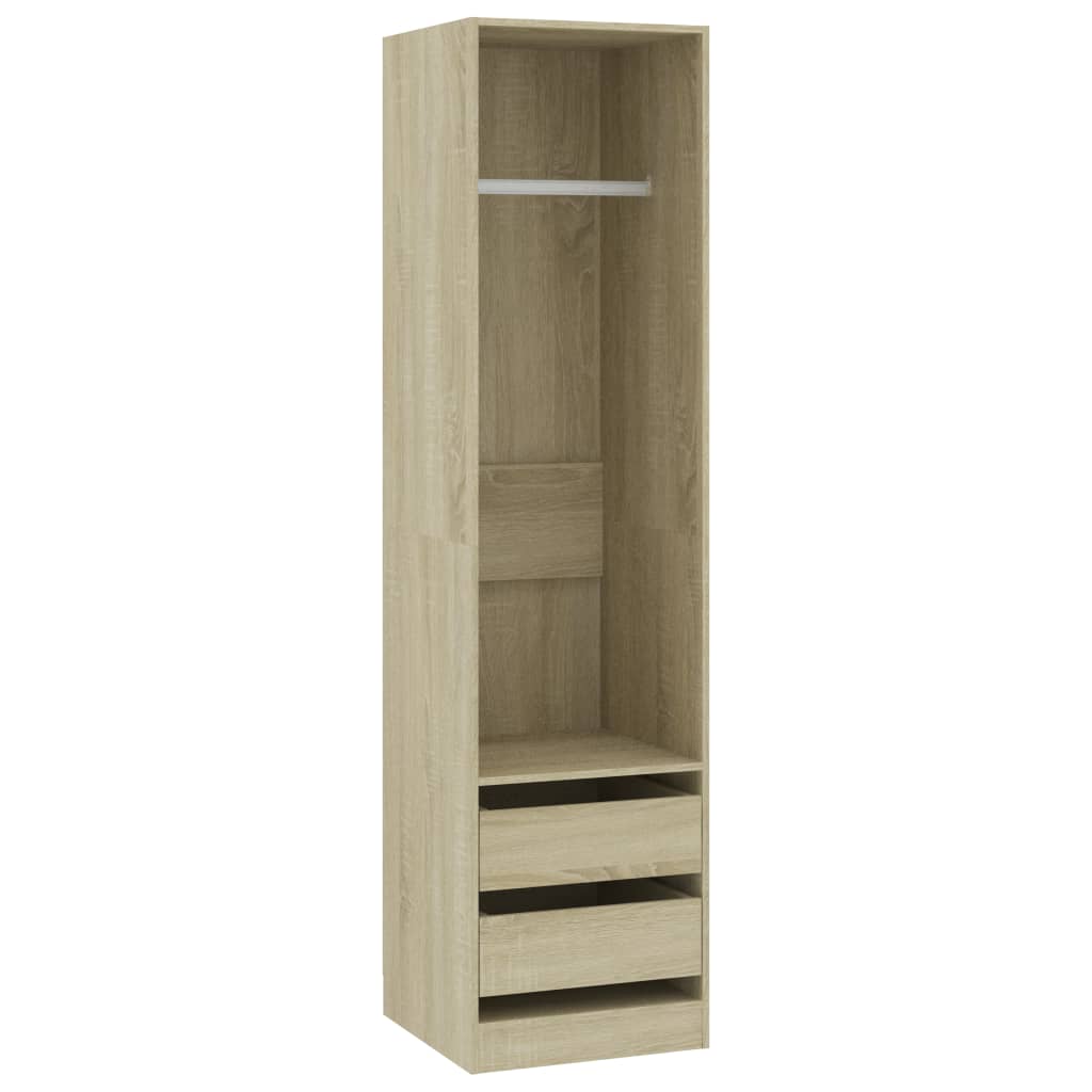 Wardrobe With Drawers Engineered Wood