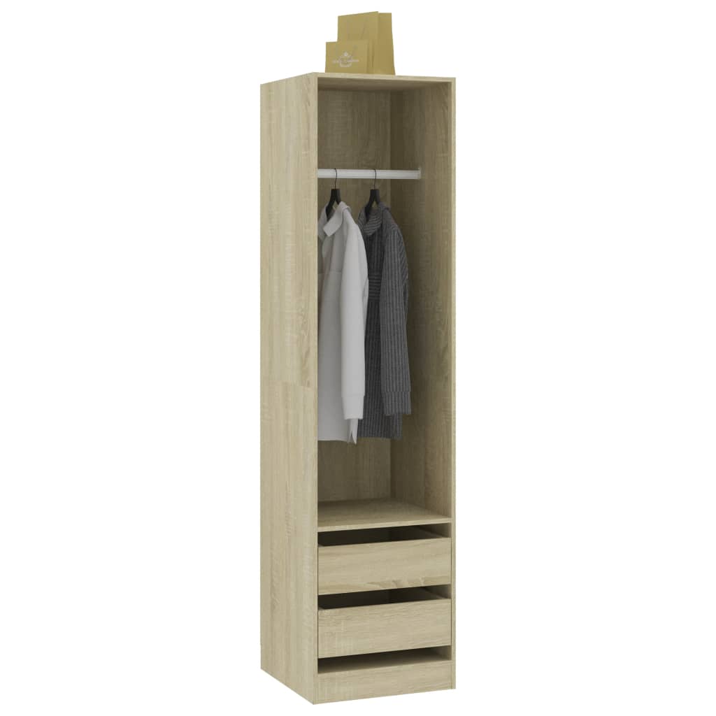 Wardrobe With Drawers Engineered Wood