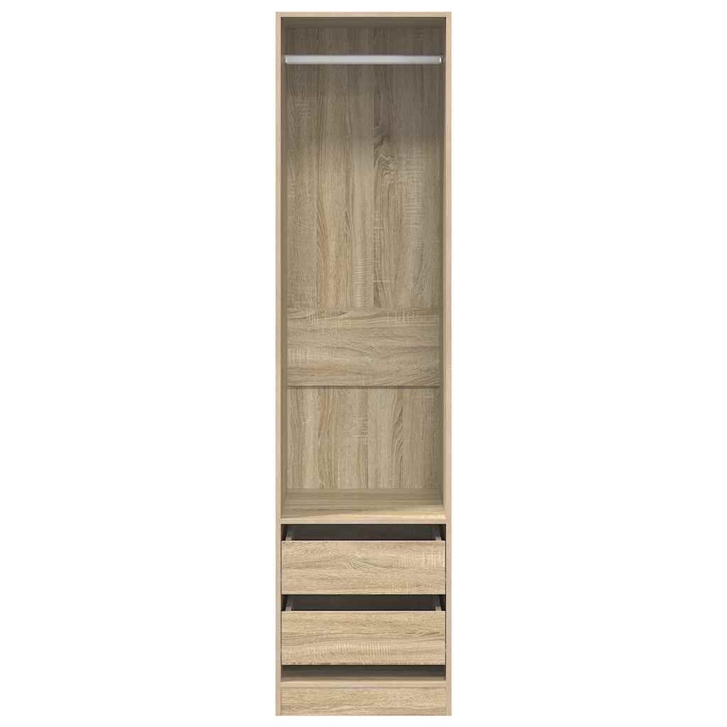 Wardrobe With Drawers Engineered Wood