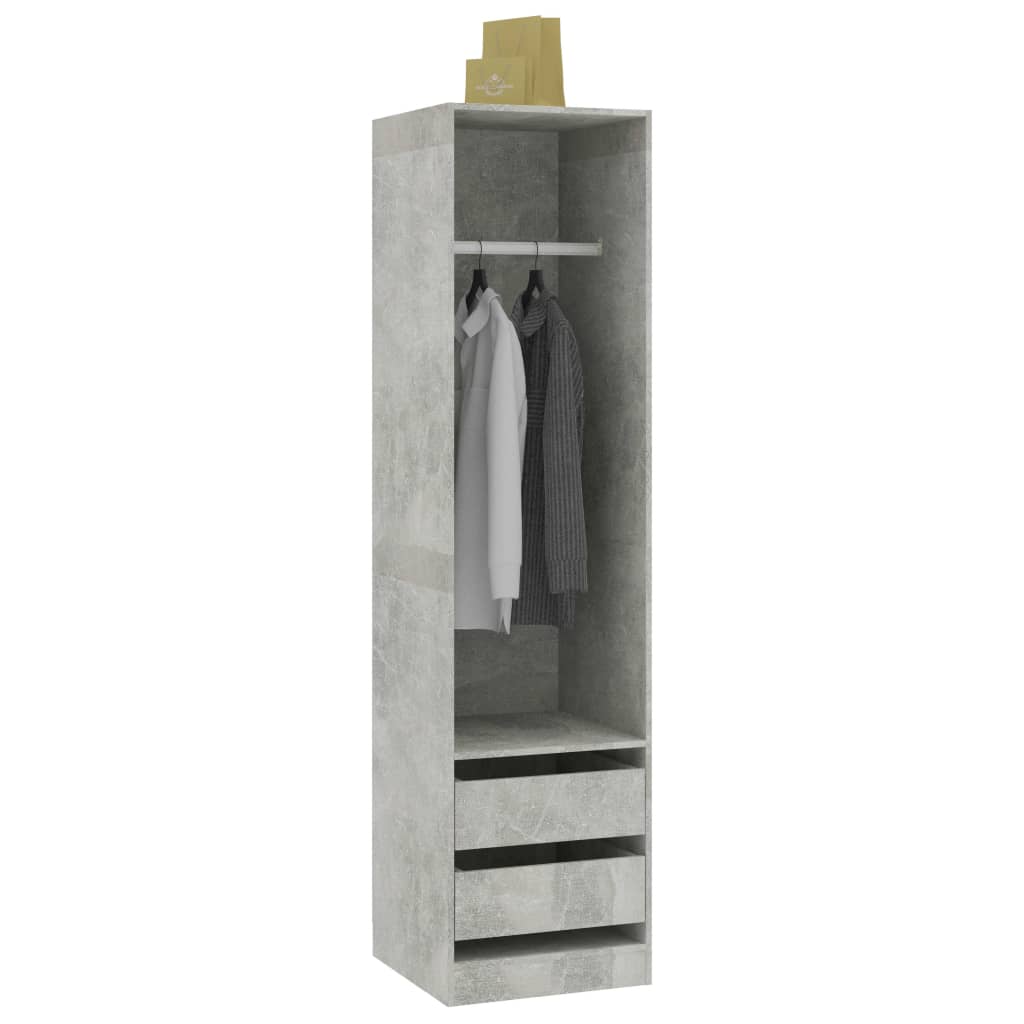 Wardrobe With Drawers Engineered Wood