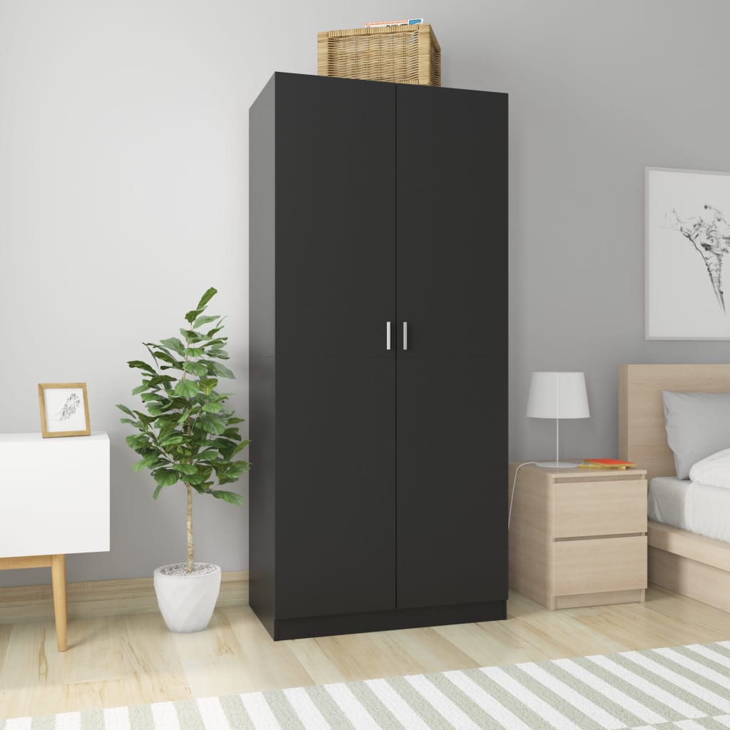 Wardrobe 90X50X200 Cm Engineered Wood