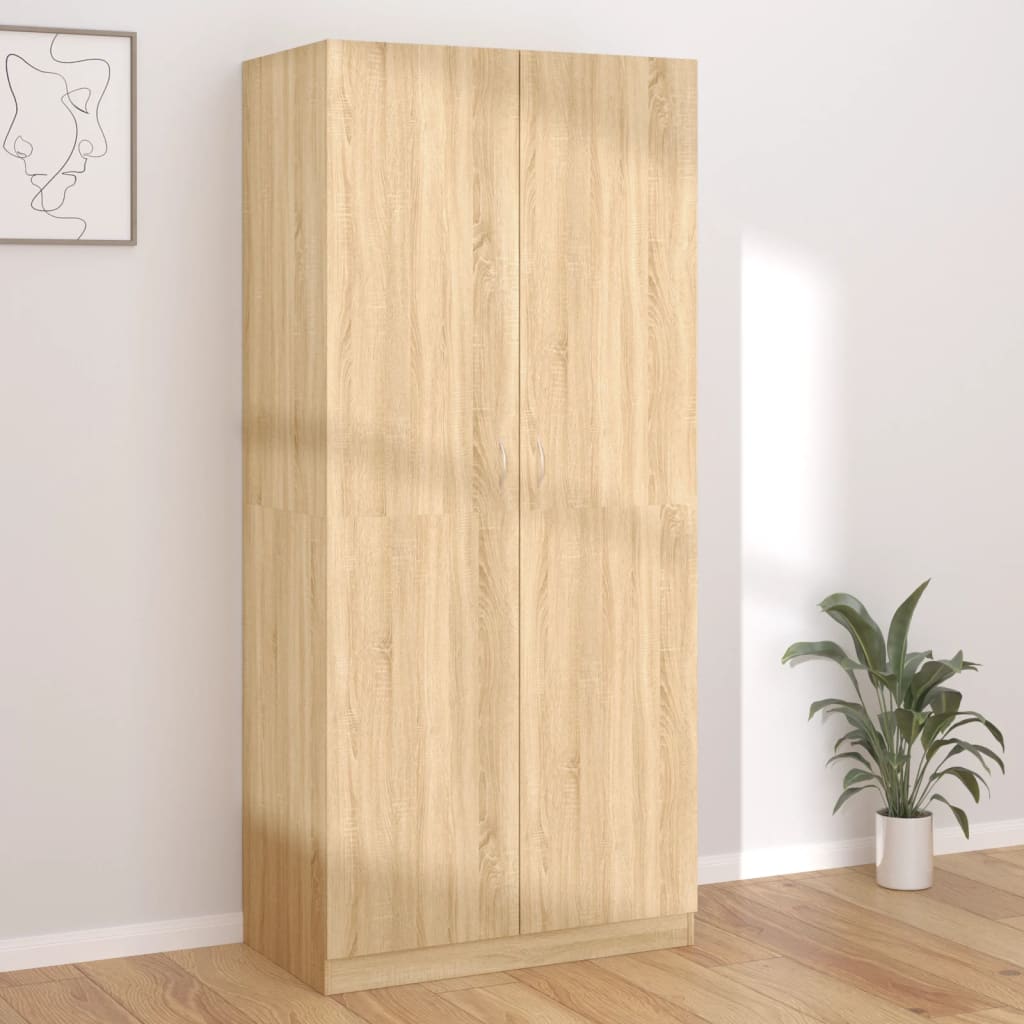 Wardrobe 90X50X200 Cm Engineered Wood