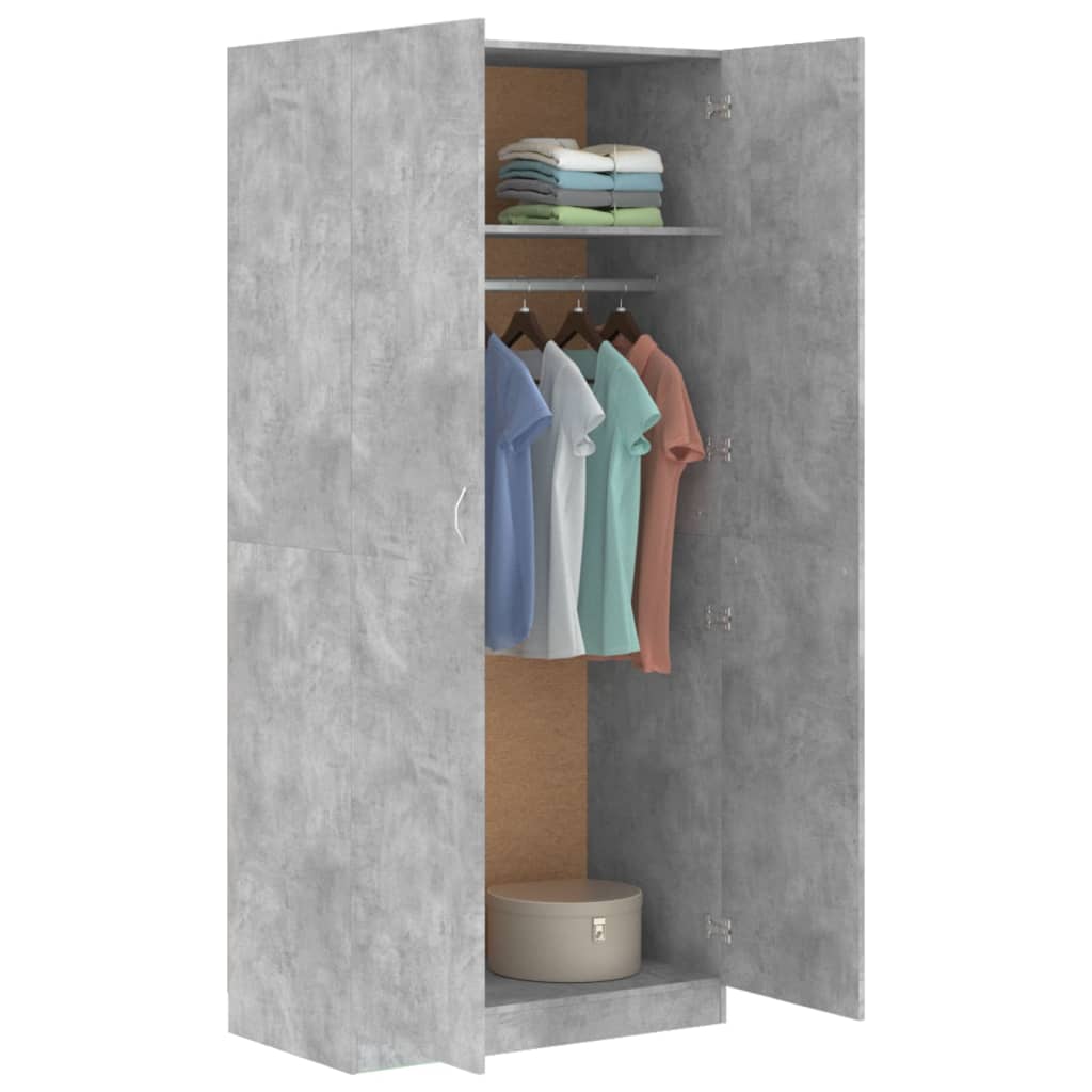 Wardrobe 90X52X200 Cm Engineered Wood