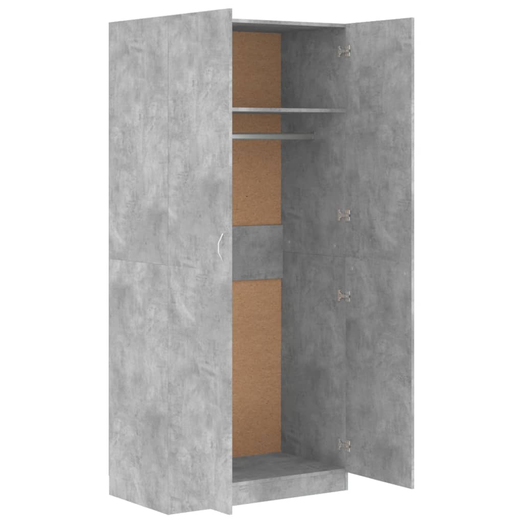 Wardrobe 90X52X200 Cm Engineered Wood