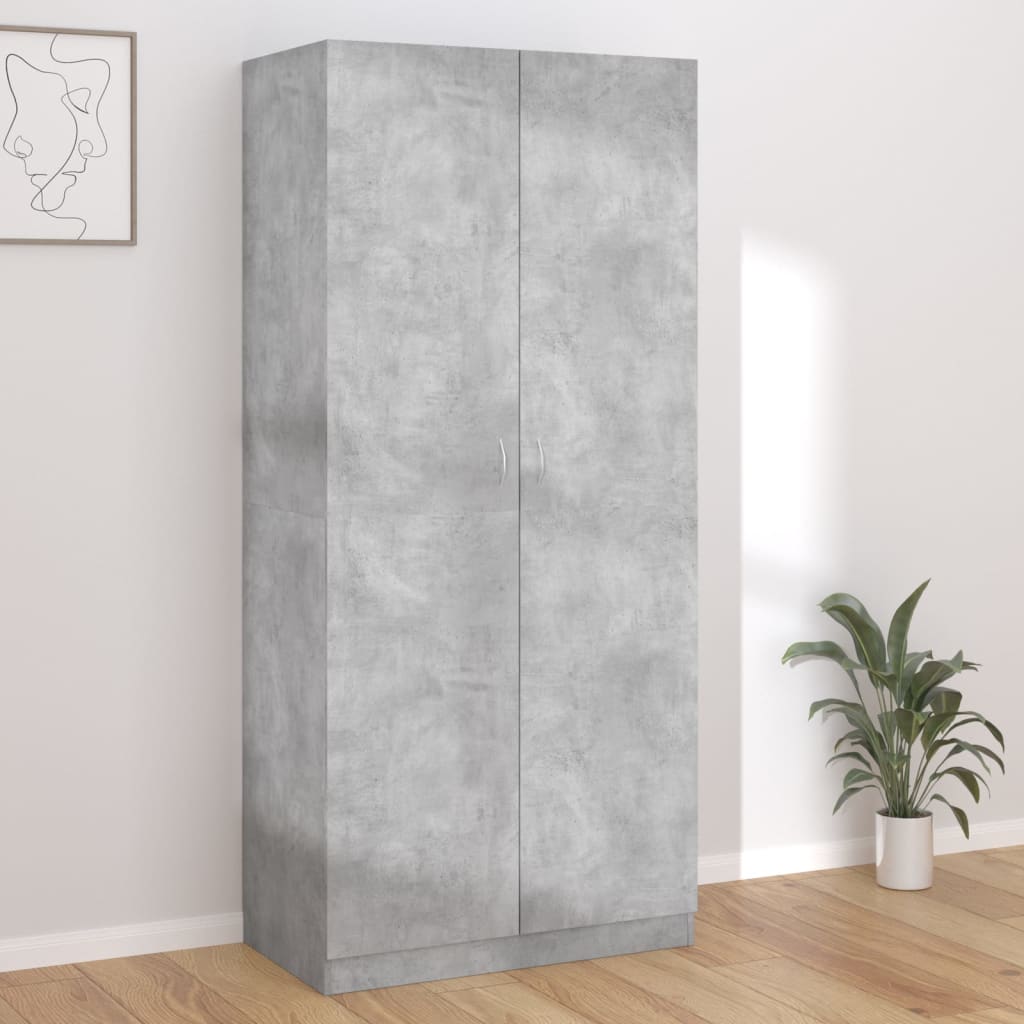 Wardrobe 90X50X200 Cm Engineered Wood