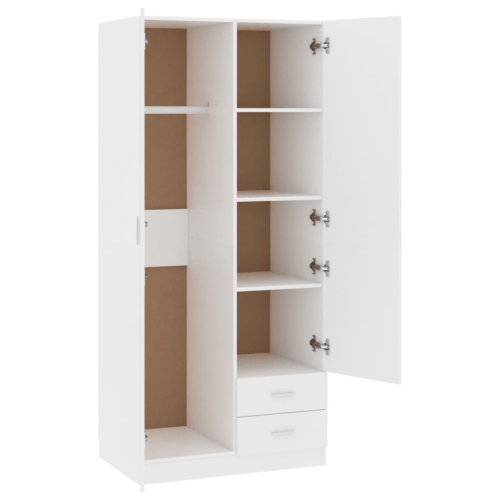 Wardrobe 80X52X180 Cm Engineered Wood