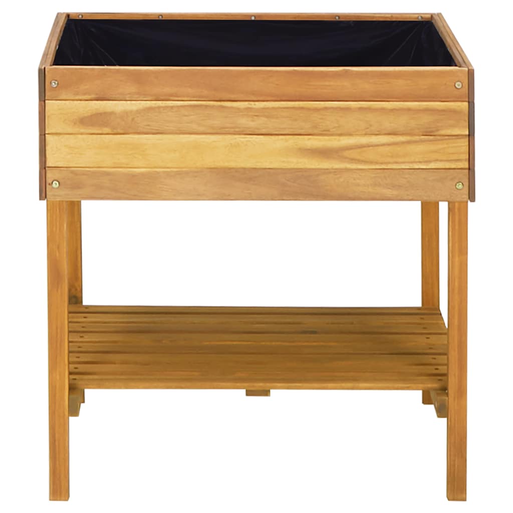 Planter Acacia Wood Raised Garden Box 50cm Outdoor Flower Vegetable Bed 78.5 x 5
