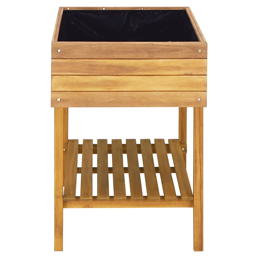 Planter Acacia Wood Raised Garden Box 50cm Outdoor Flower Vegetable Bed 78.5 x 5
