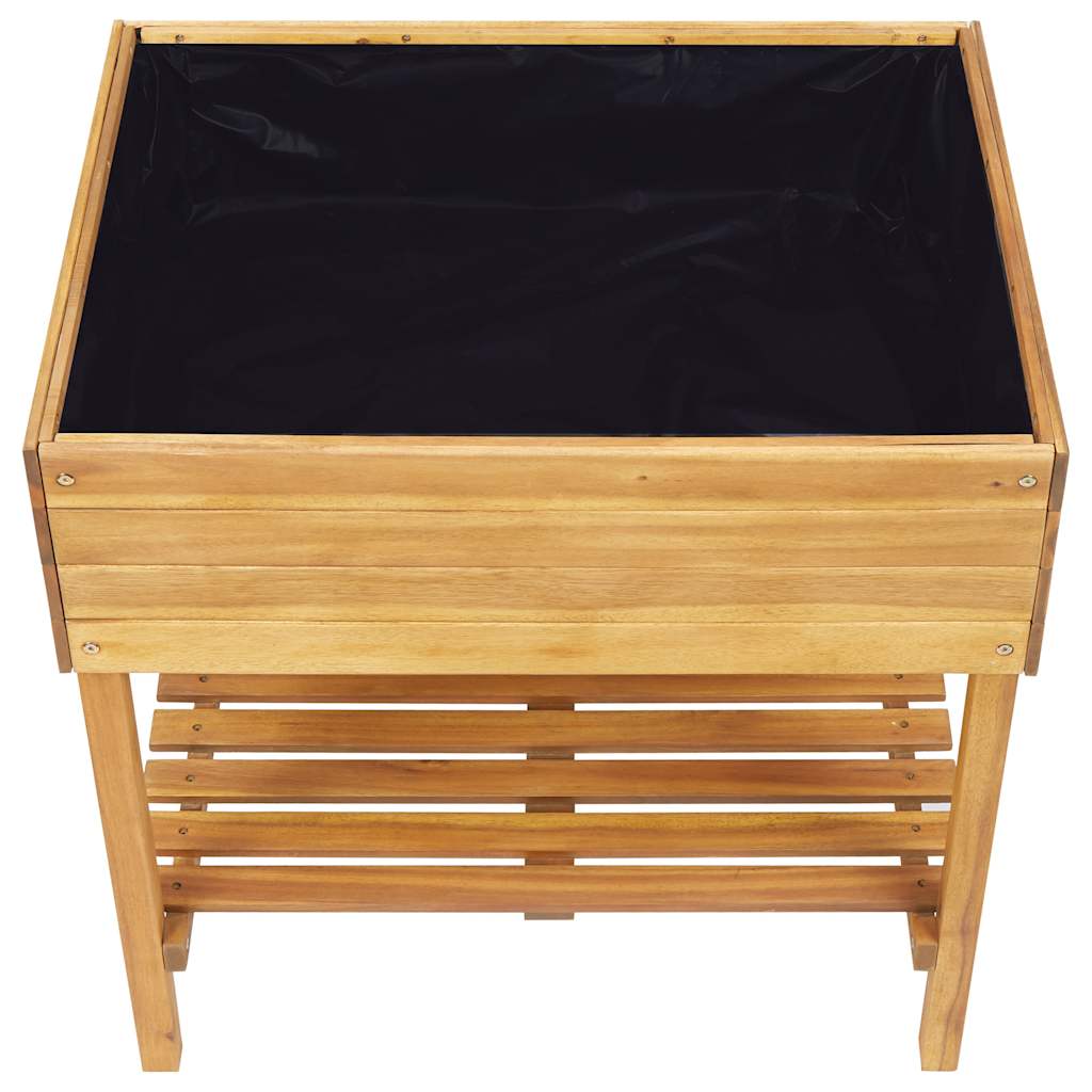 Planter Acacia Wood Raised Garden Box 50cm Outdoor Flower Vegetable Bed 78.5 x 5