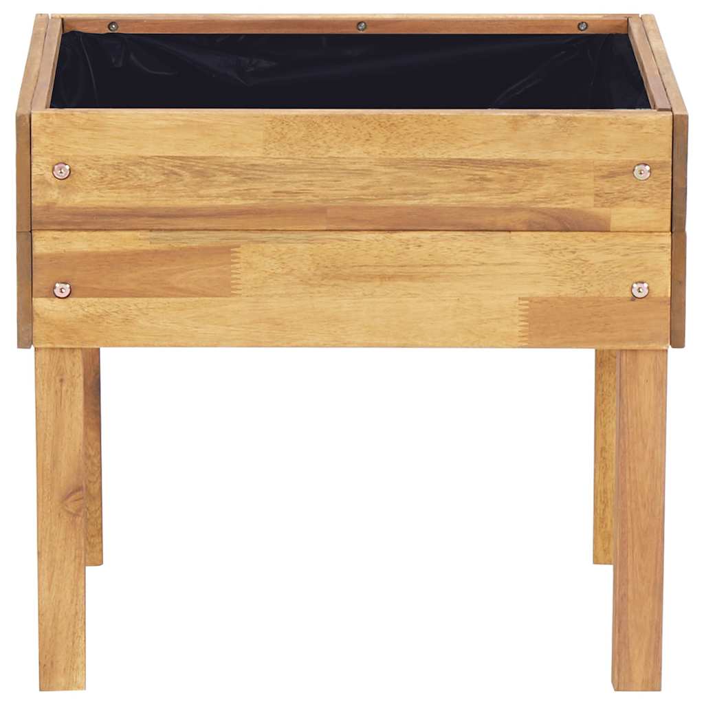 Planter Acacia Wood Raised Garden Box 50cm Outdoor Flower Vegetable Bed 78.5 x 5