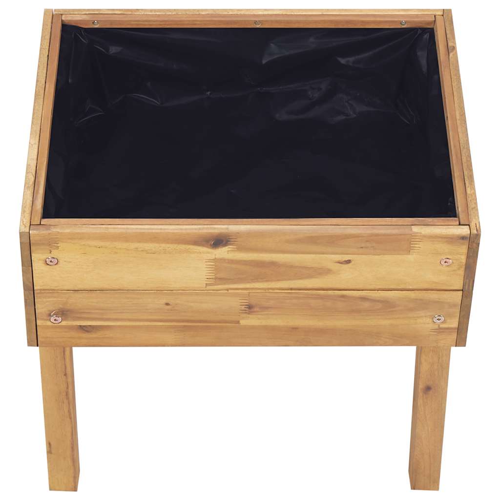 Planter Acacia Wood Raised Garden Box 50cm Outdoor Flower Vegetable Bed 78.5 x 5