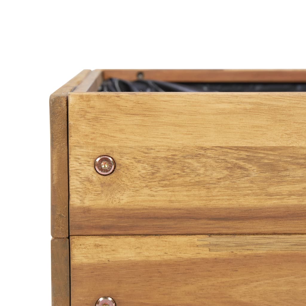 Raised Garden Planter Solid Acacia Wood