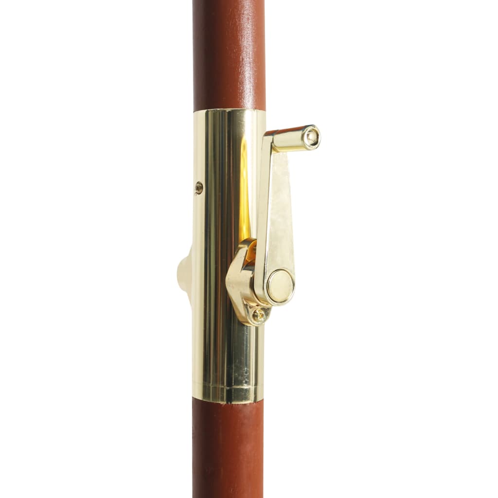 Garden Parasol With Wooden Pole 300X258 Cm