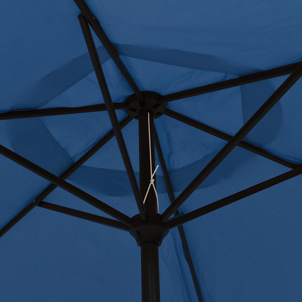 Garden Parasol Terracotta 3m Patio Umbrella Crank Tilt Outdoor Shade azure black