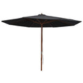 Garden Parasol With Wooden Pole 350 Cm