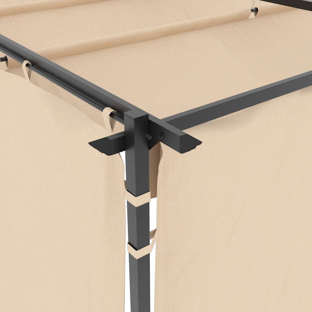 Gazebo With Curtains Steel