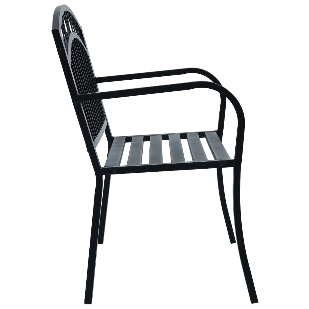 Garden Bench 125 Cm Steel