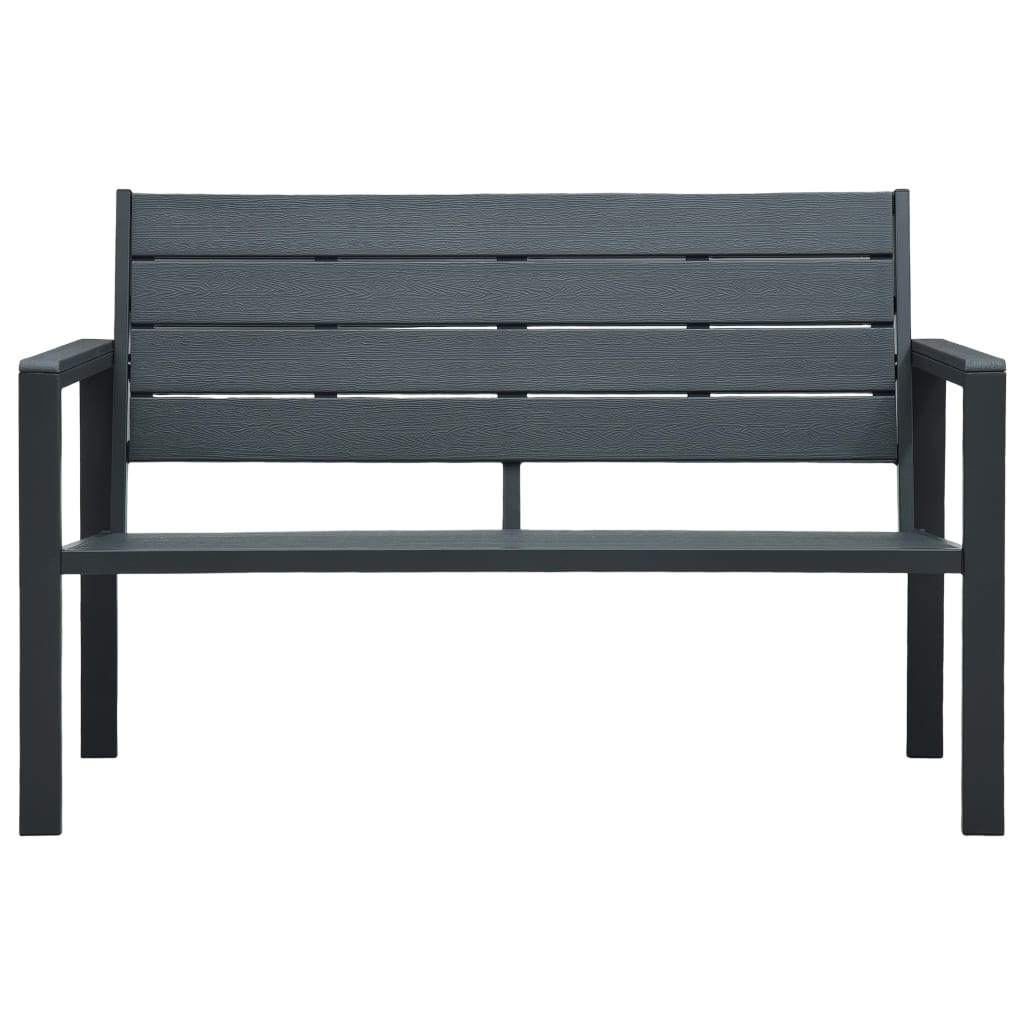 Garden Bench 120 Cm Hdpe Wood Look