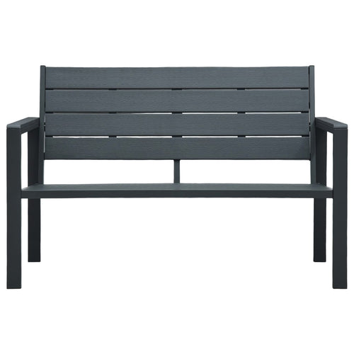 Garden Bench 120 Cm Hdpe Wood Look