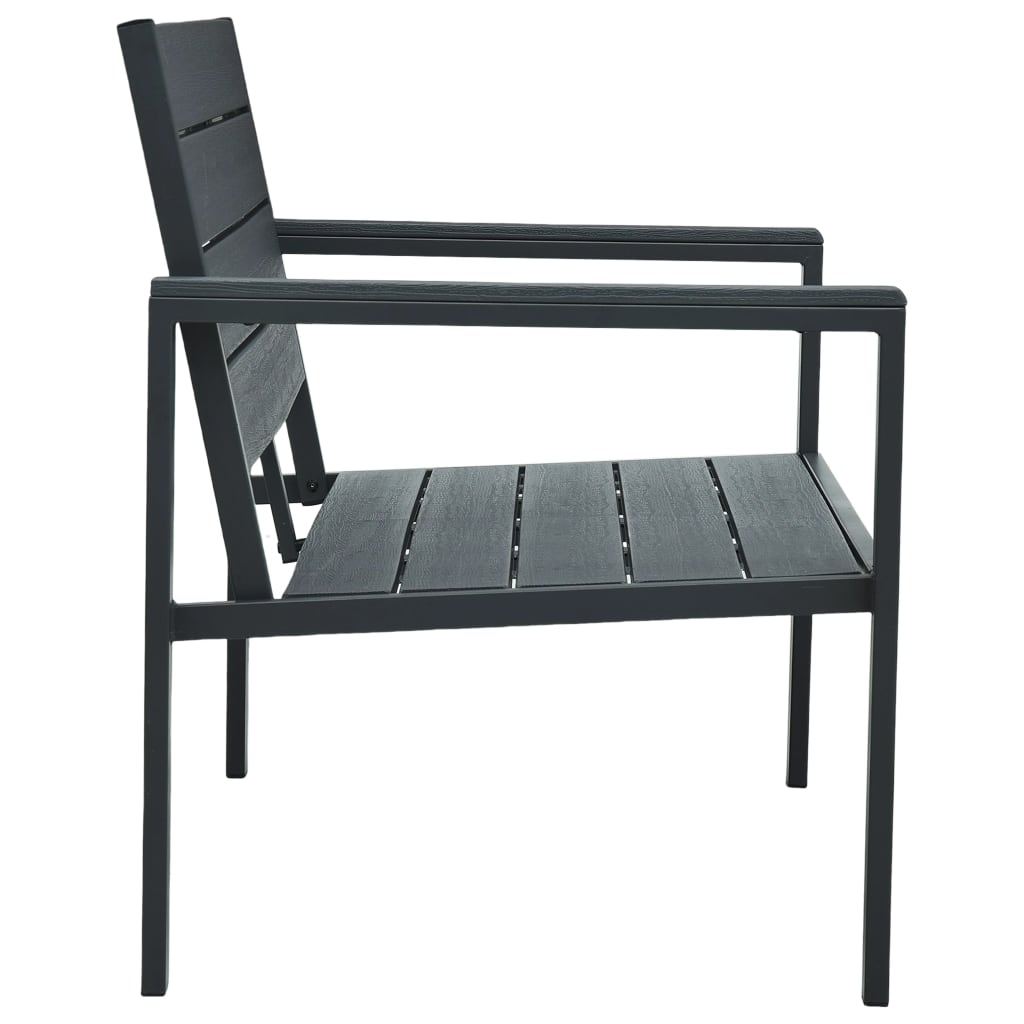Garden Bench 120 Cm Hdpe Wood Look