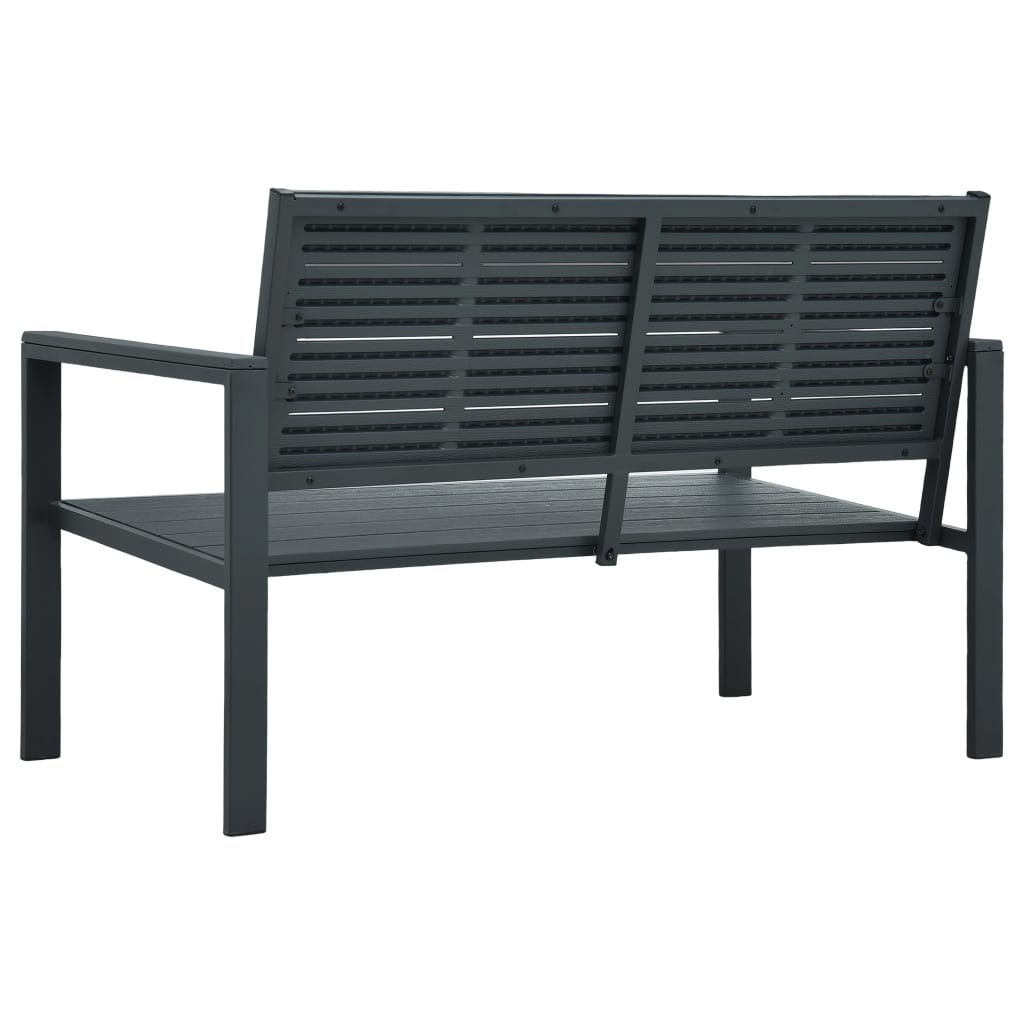 Garden Bench 120 Cm Hdpe Wood Look