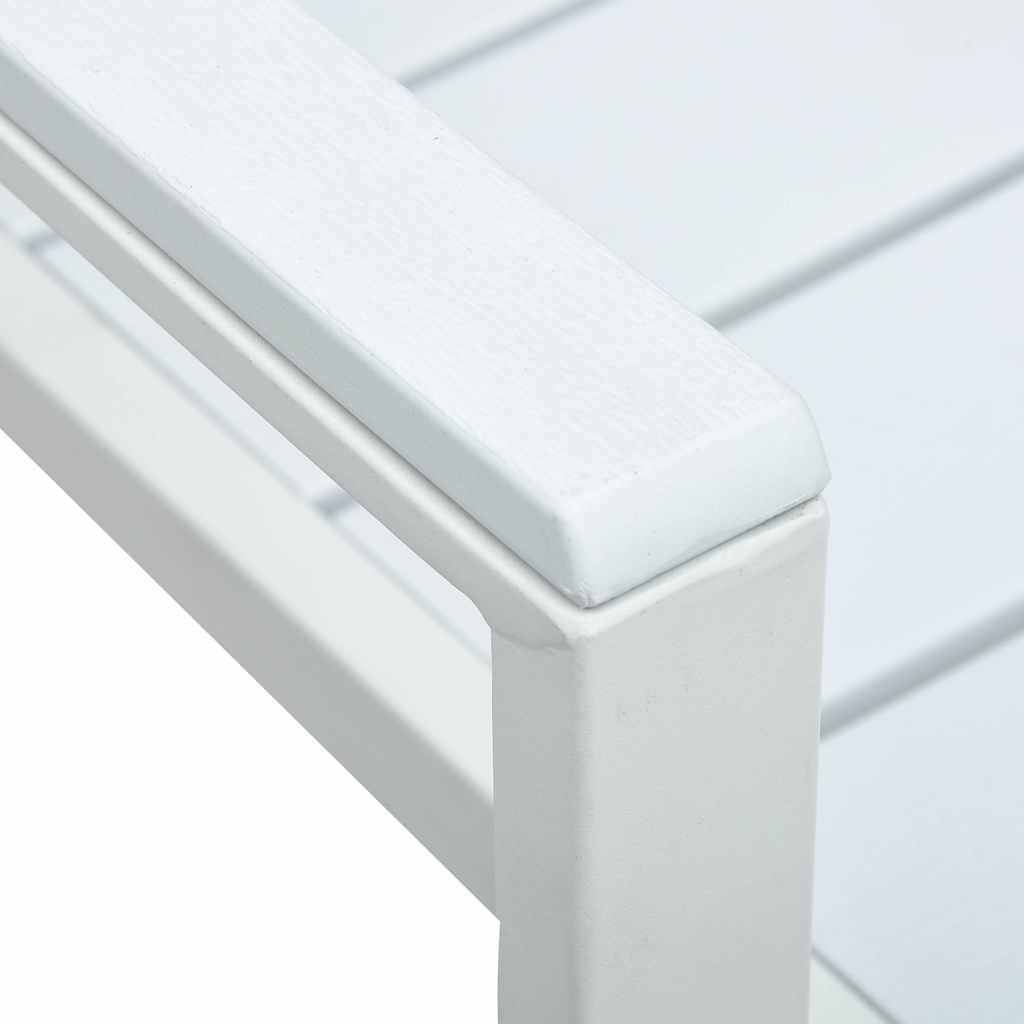 Outdoor Chair Garden Chairs 2 Pcs Hdpe Wood Black White 62 Cm White 62 X 55.5 X
