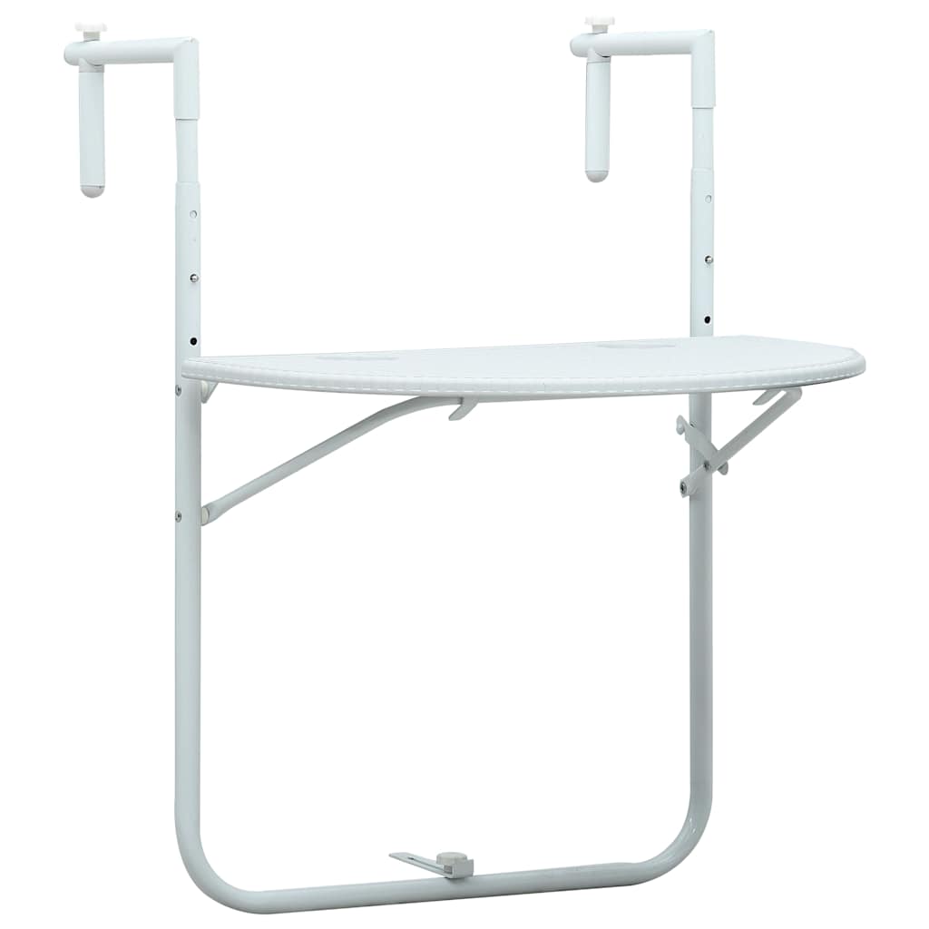 Hanging Balcony Table 60X64X83.5 Cm Plastic Rattan Look