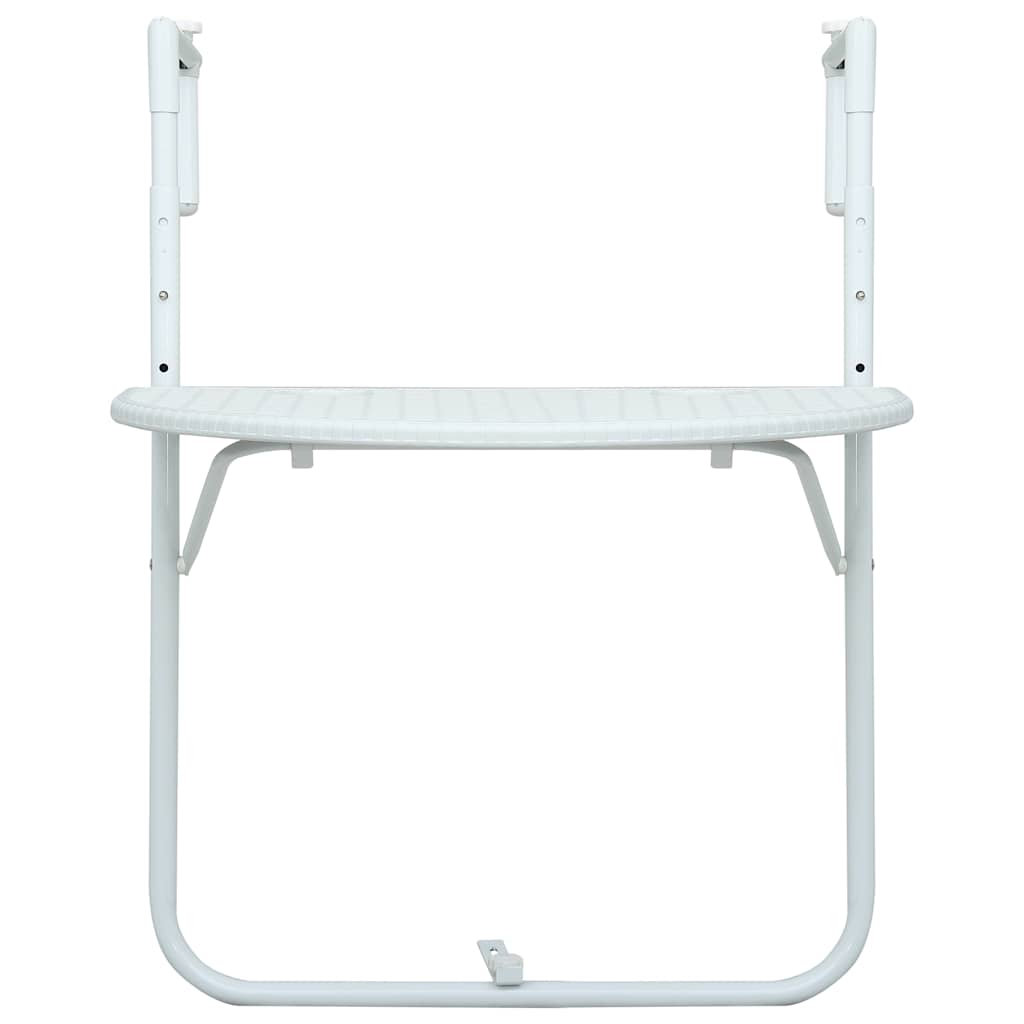 Outdoor Table Hanging Balcony 60X64X83.5 Cm Plastic Rattan Brown Black White 60