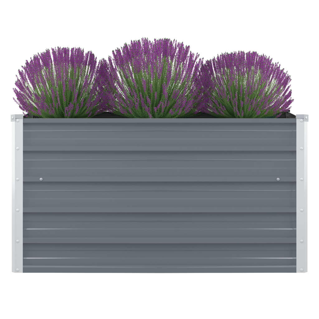 Raised Garden Bed 100X100X45 Cm Galvanised Steel