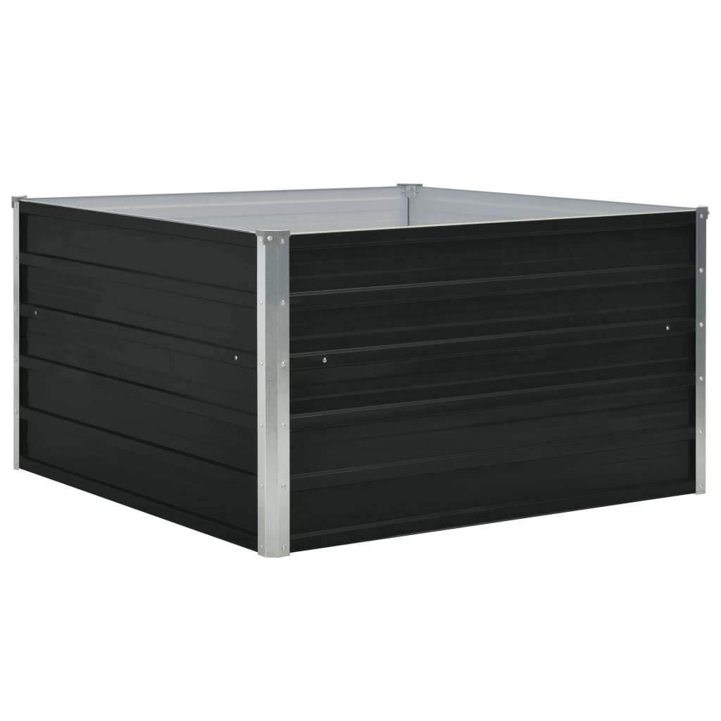 Raised Garden Bed 100X100X45 Cm Galvanised Steel