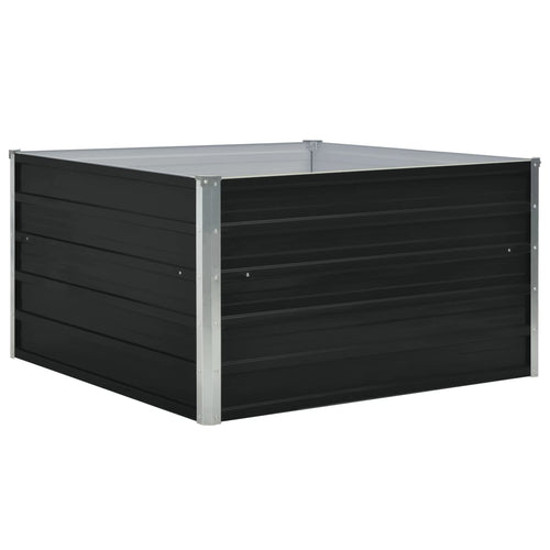 Raised Garden Bed 100X100X45 Cm Galvanised Steel