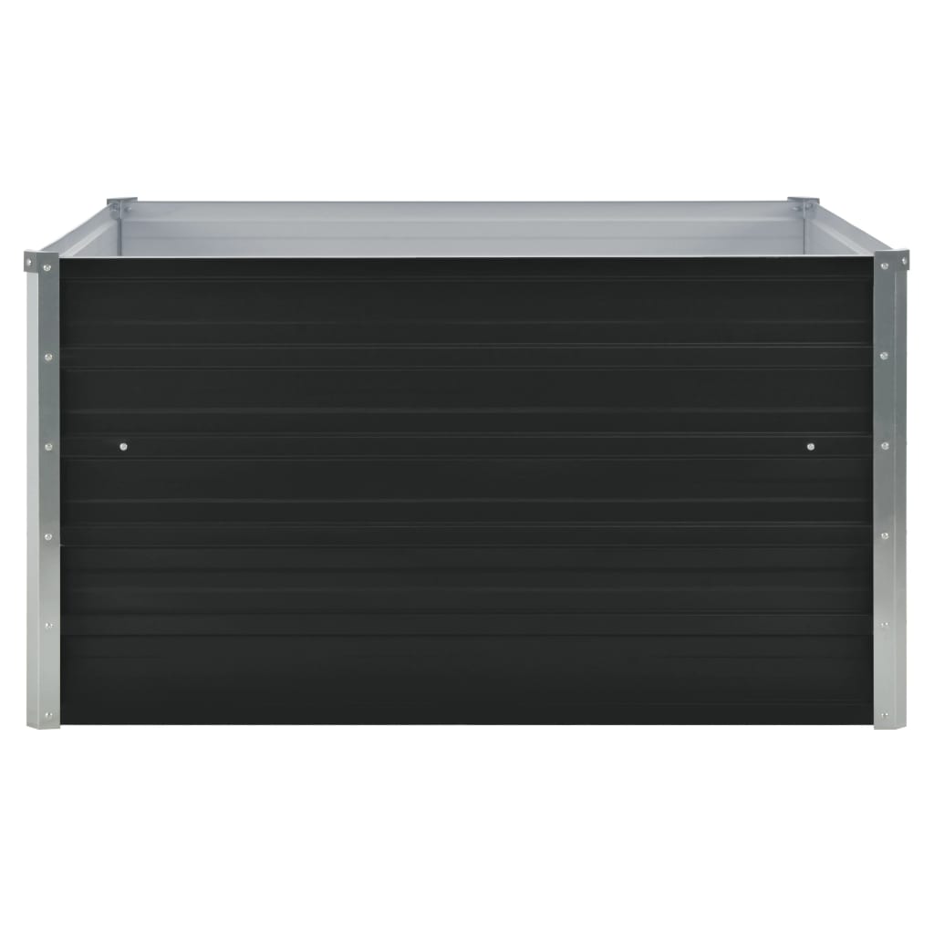 Raised Garden Bed 100X100X45 Cm Galvanised Steel