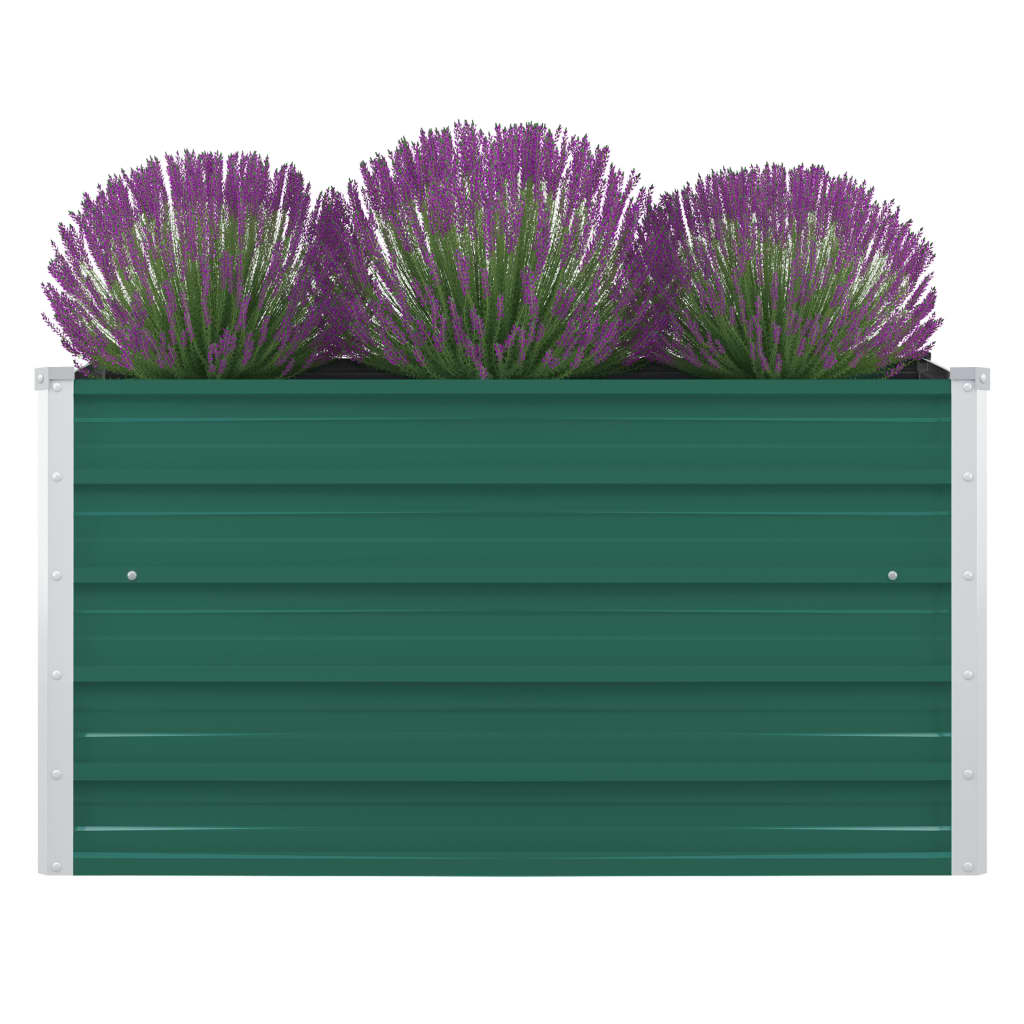 Raised Garden Bed 100X100X45 Cm Galvanised Steel