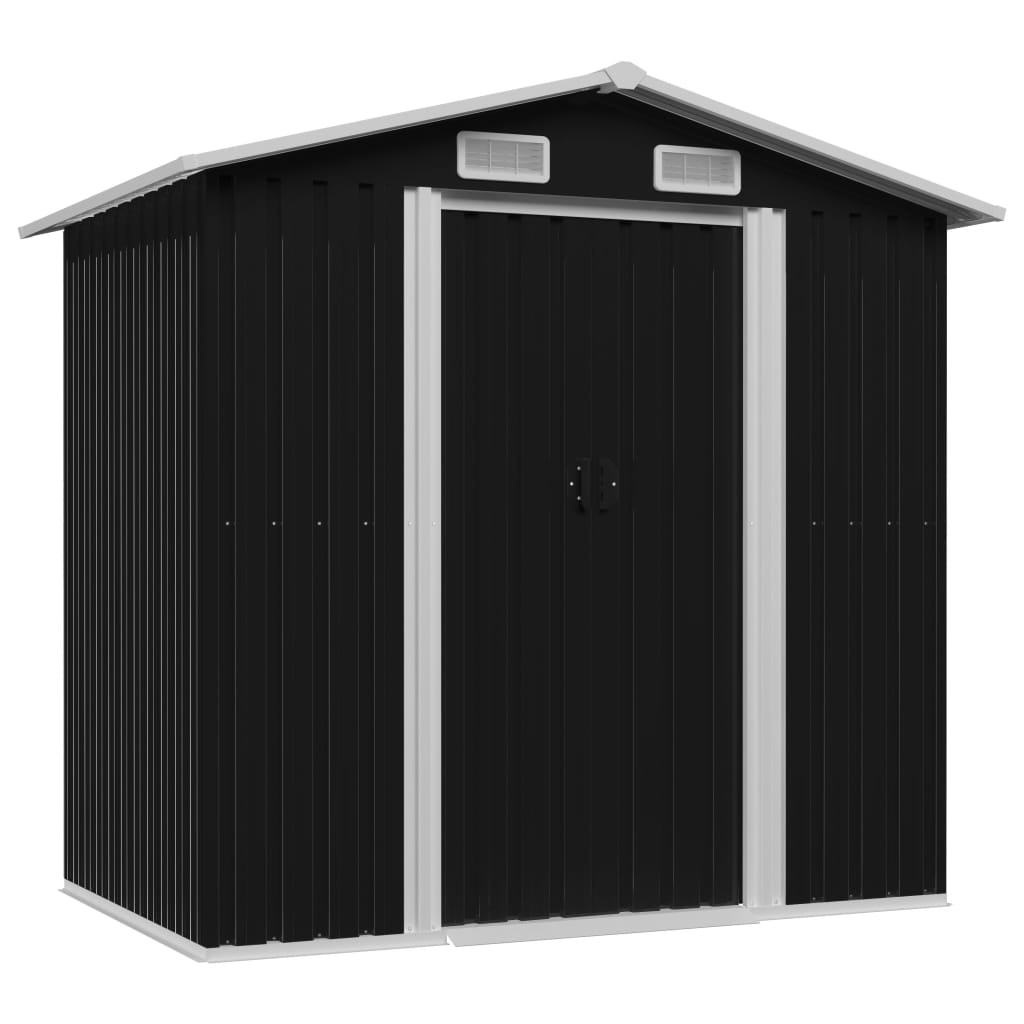 Garden Storage Shed 204X132X186 Cm Steel