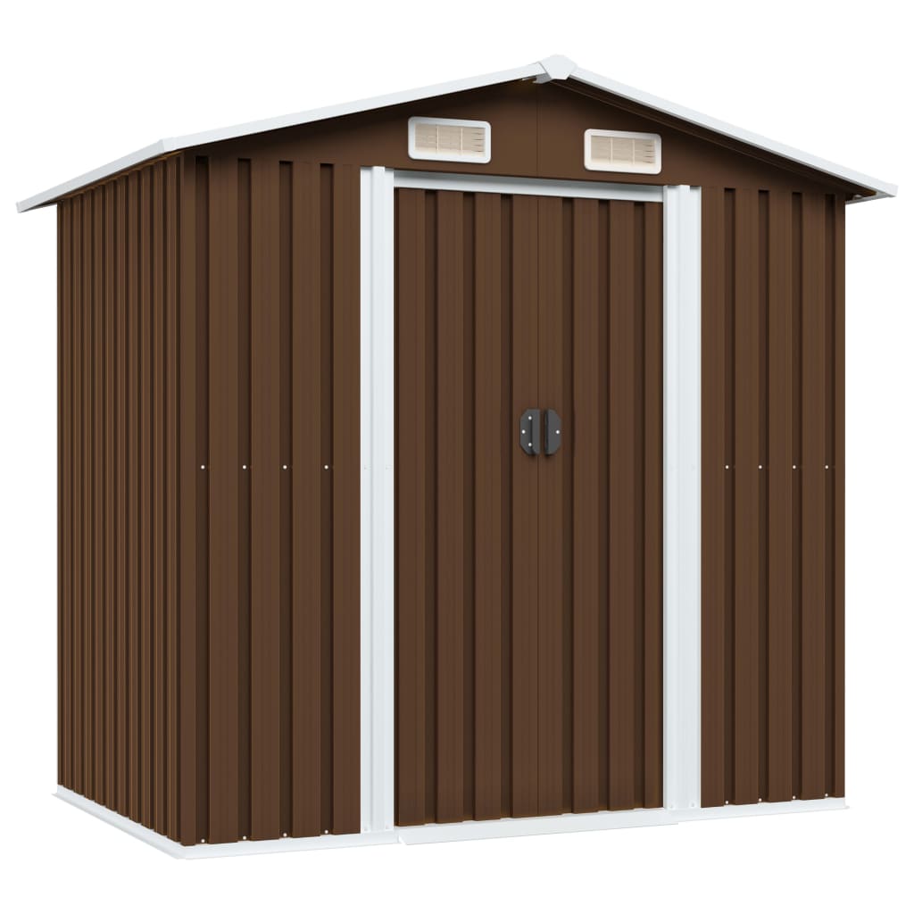 Garden Storage Shed 204X132X186 Cm Steel
