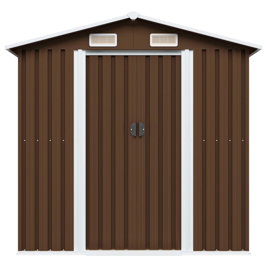 Garden Storage Shed 204X132X186 Cm Steel